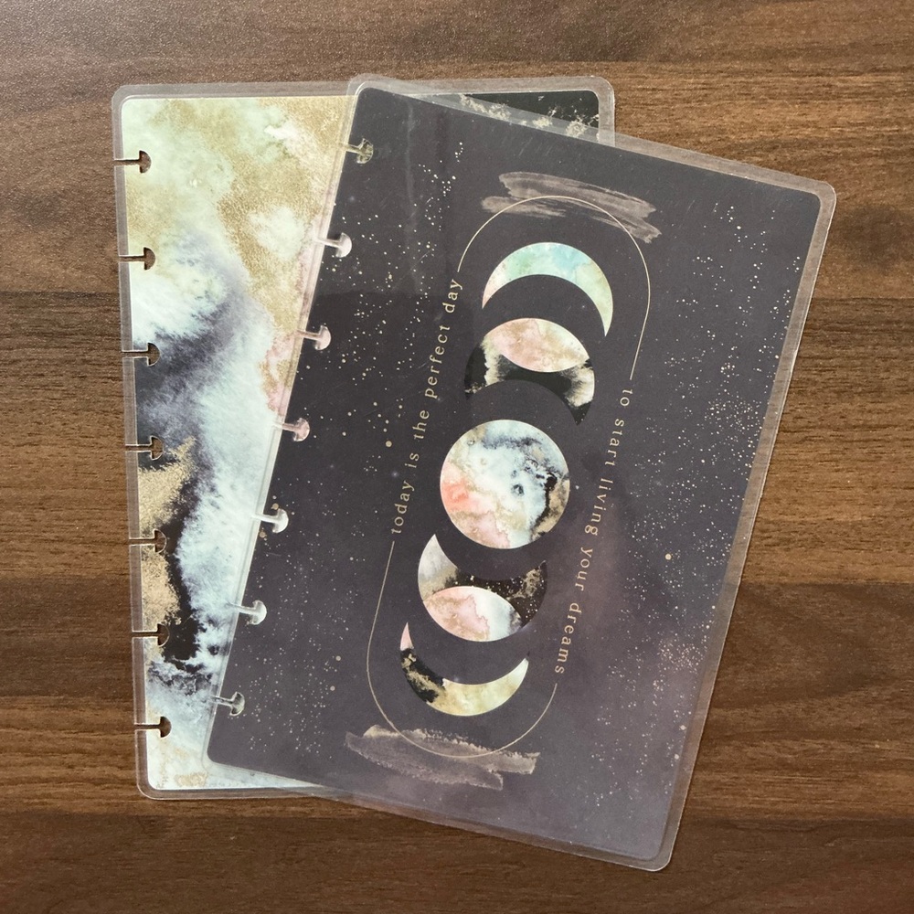 Happy Planner Celestial Theme Planner - Black and Gold